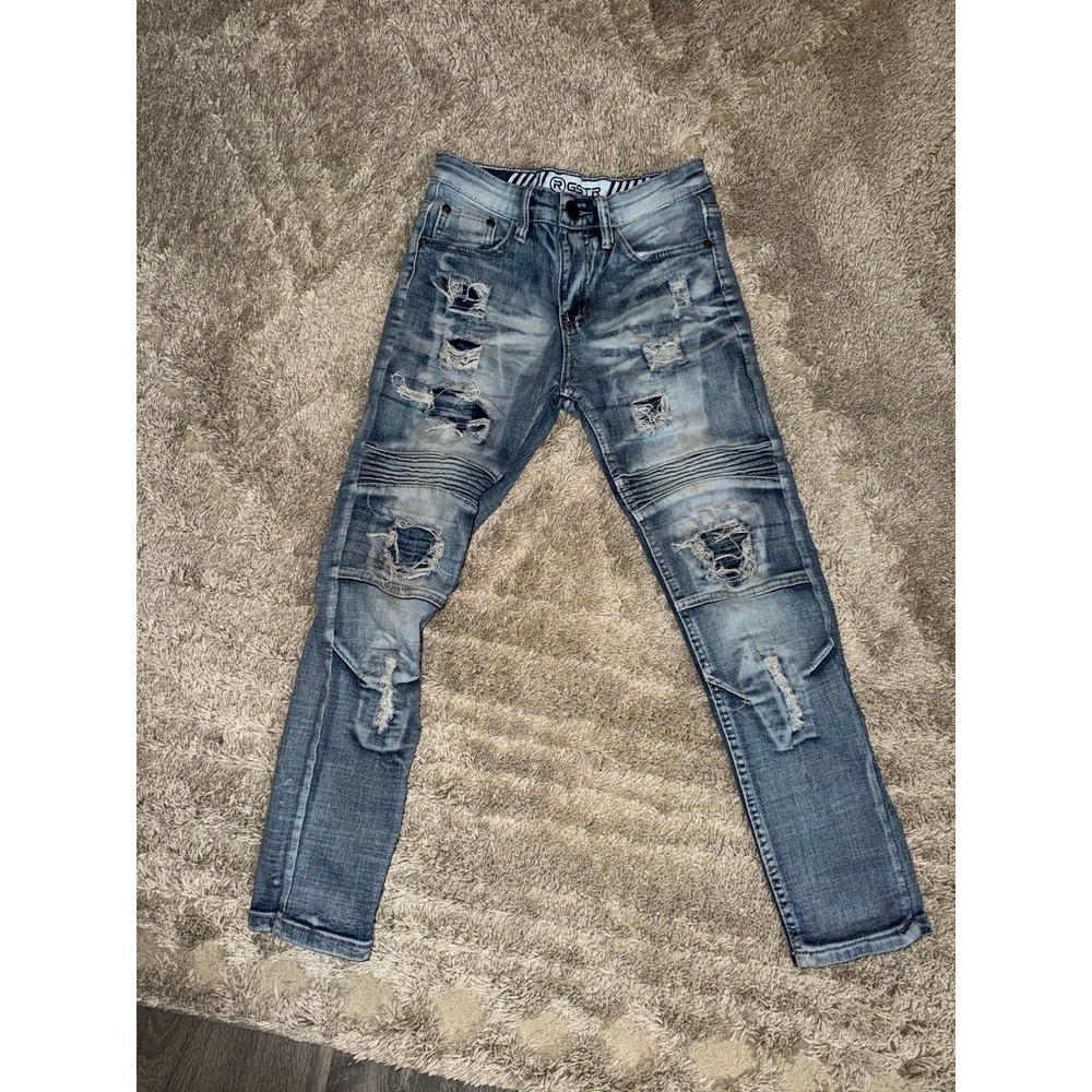 Boys G-Star Raw Destroyed Skinny Jeans